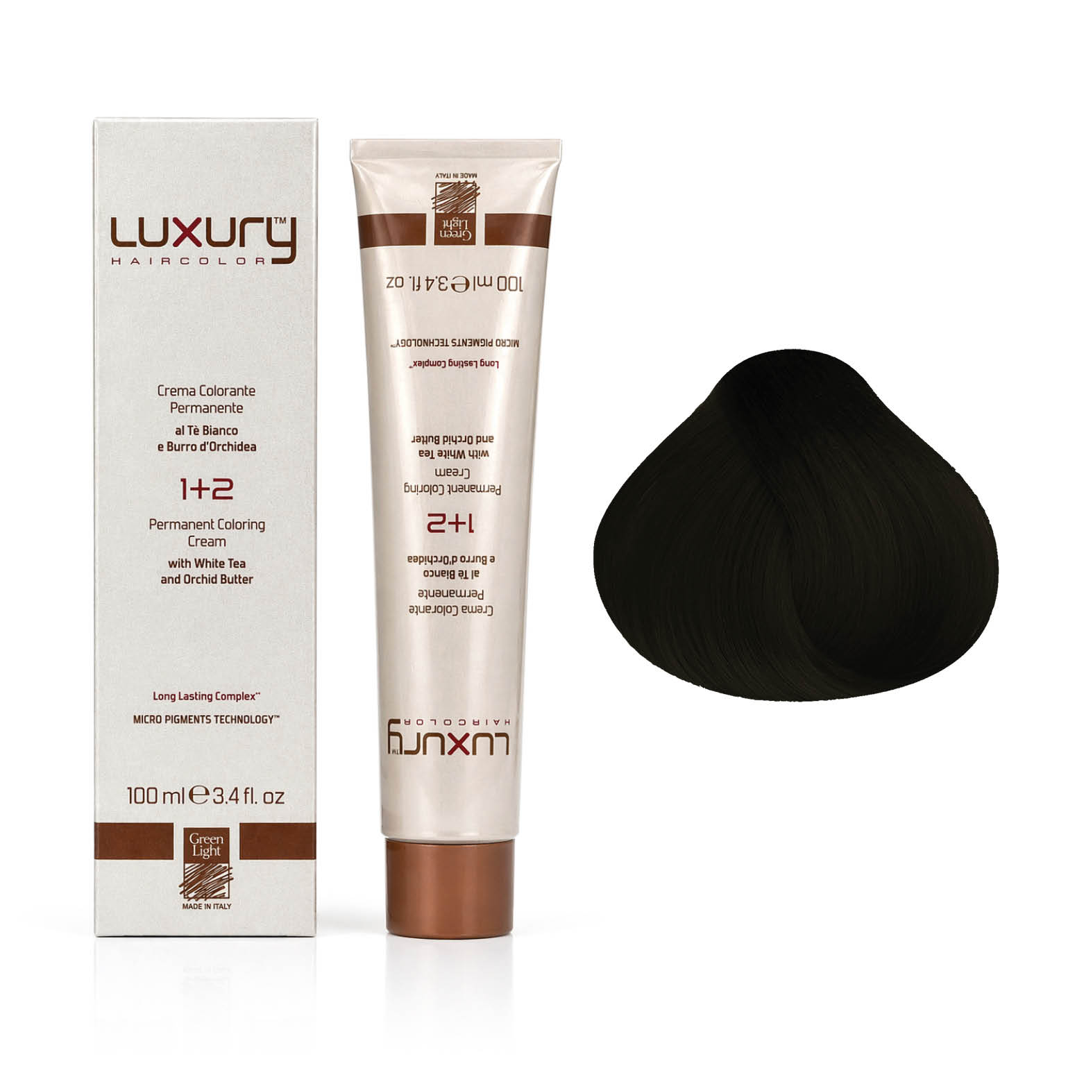 47 4.7 Матовый коричневый краска для волос 100 мл/Luxury Hair Color Green Light Mat Brown 4.7 — изображение 1
