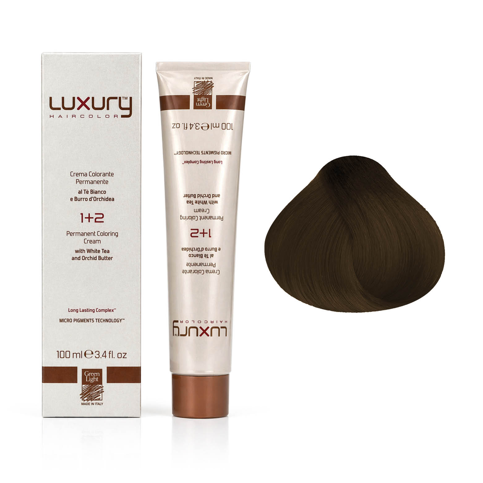 603 6.03 Чистый темный блондин краска для волос 100 мл/Luxury Hair Color Green Light Pure Dark Blond 6.0 — изображение 1