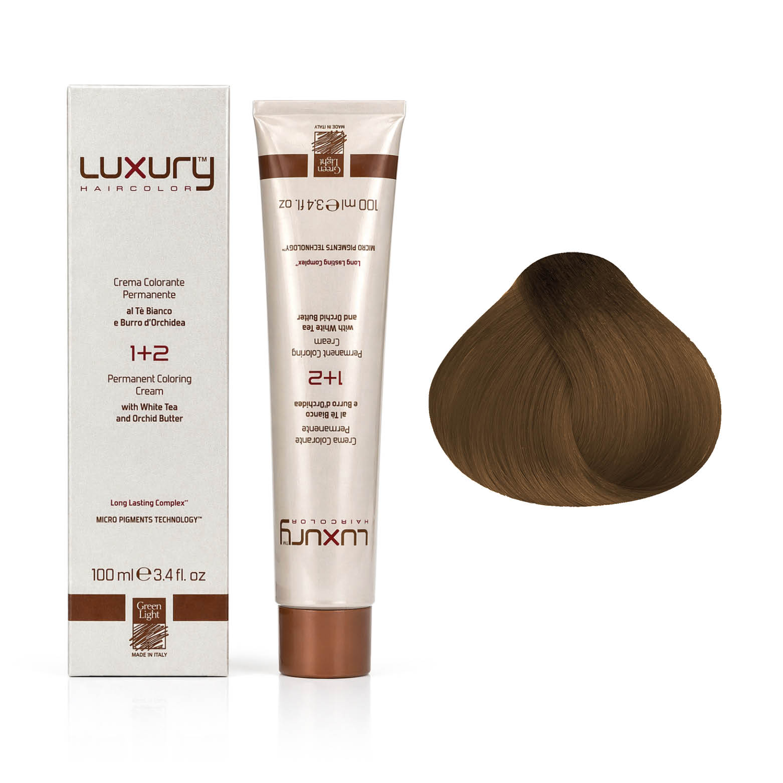 733 7.33 Интенсивный золотой блондин краска для волос 100 мл/Luxury Hair Color Green Light Intense Golde — изображение 1