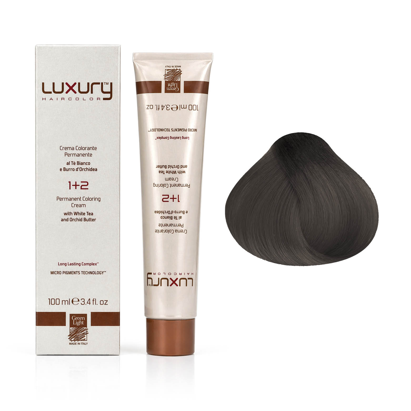 901 9.01 Пепельный очень светлый блондин краска для волос 100 мл/Luxury Hair Color Green Light Ash Very — изображение 1